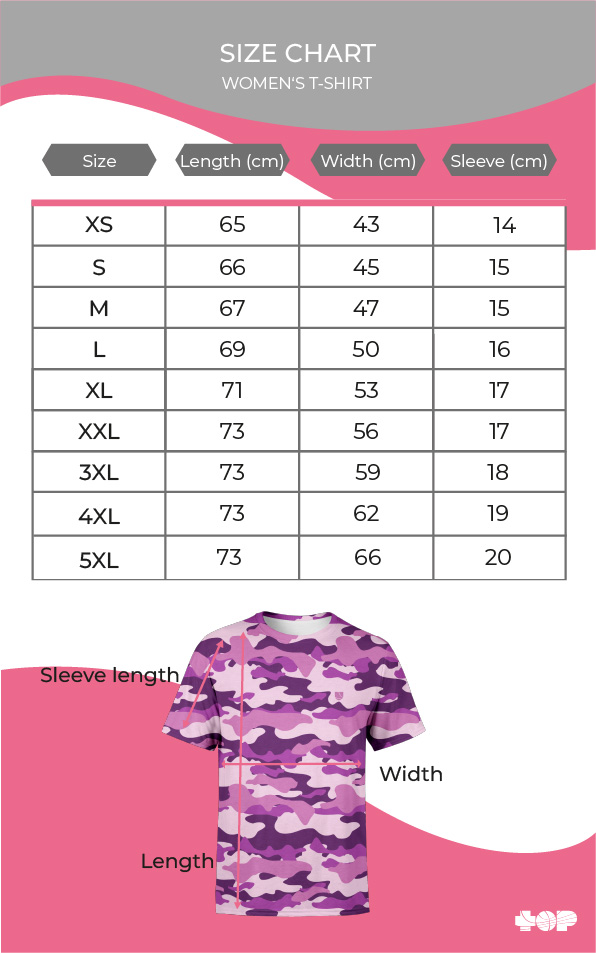 Tabulka velikostni womens tshirt utopy en